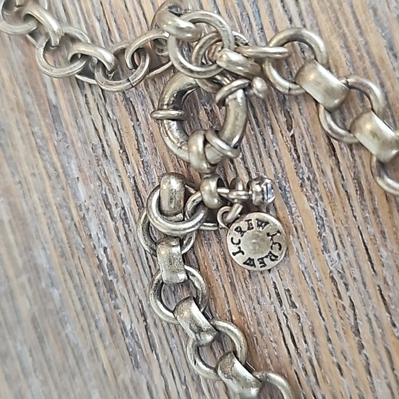 J. Crew Gold-Tone Link-Chain Green Stone - Picture 5 of 5